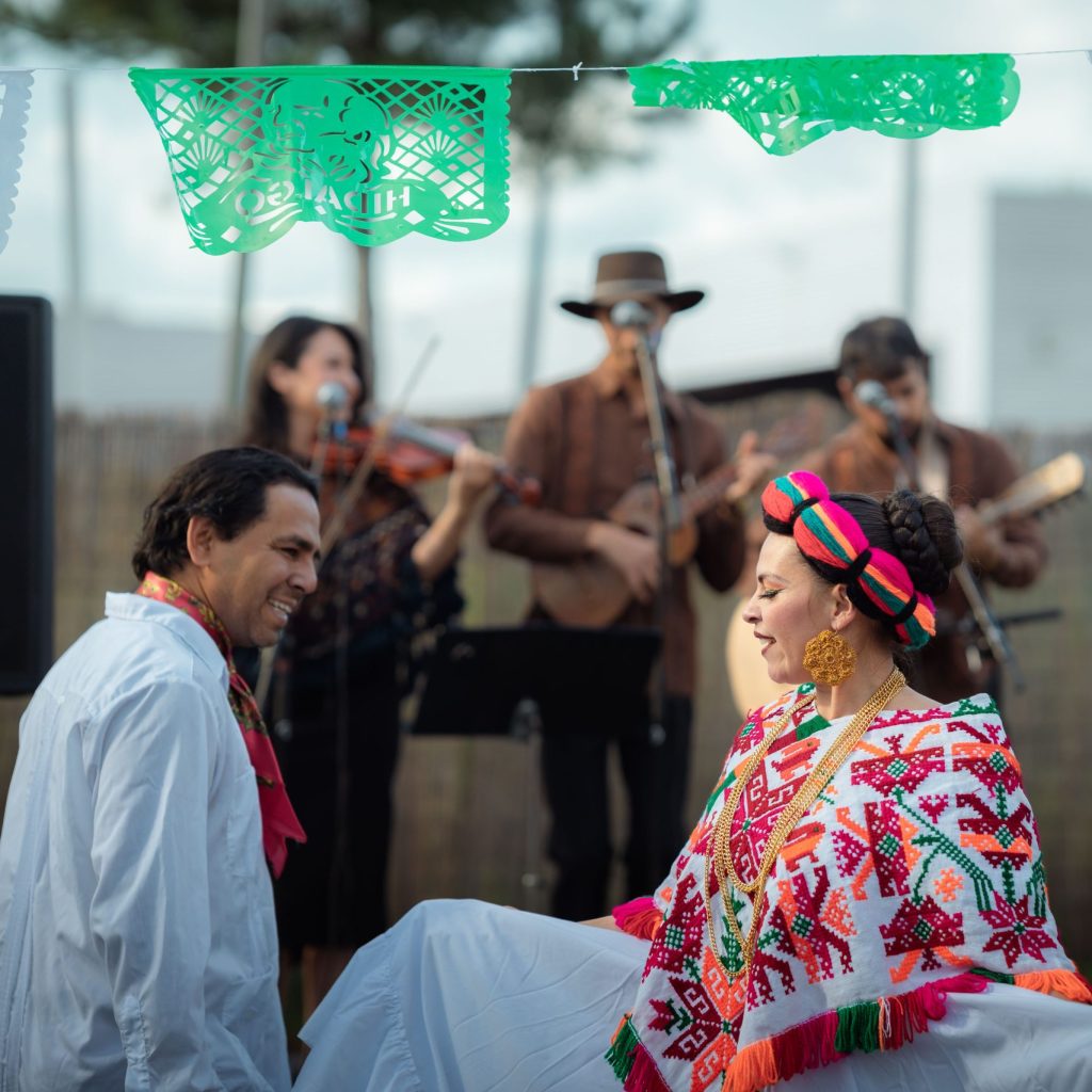 Traditional Mexican criollo dancers and singers performing at a private party by The Latin Experience in Amsterdam.